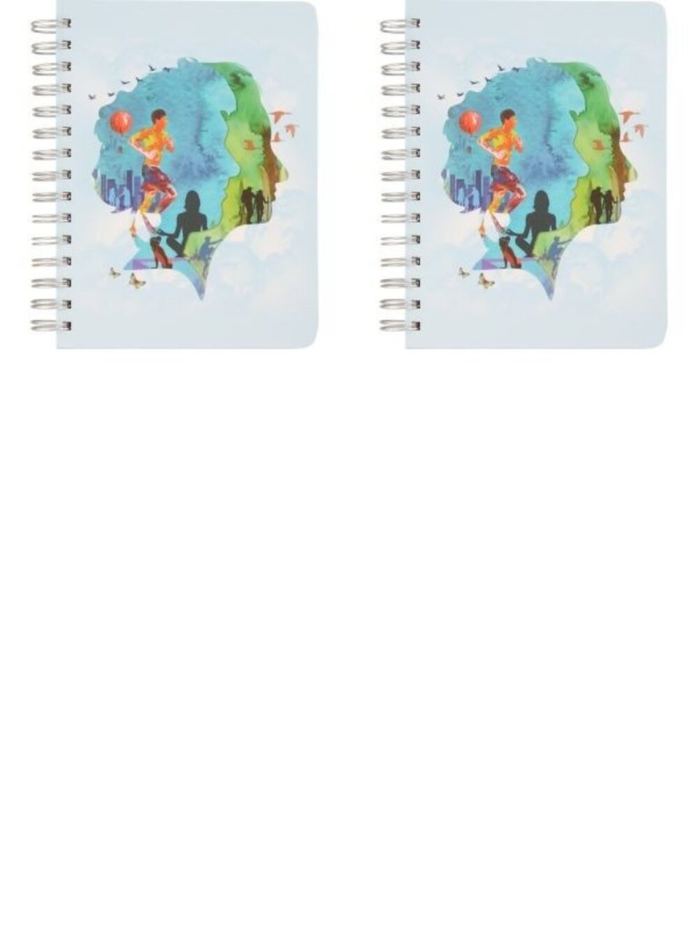 2 Packs Caliber Artist Series Hardcover Spiral Journal Notebook 6"x8" 200 Pages